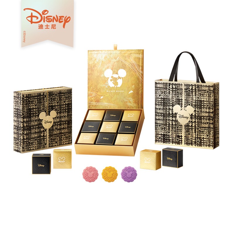 迪士尼（Disney） 快乐繁花月饼礼盒 月饼 540g 黑色（单位：盒）